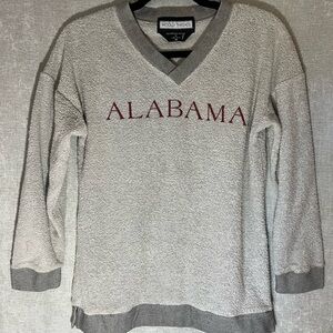 Woolly Threads Alabama V-Neck Men's Sweater - Gray